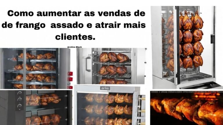 Como aumentar as vendas de frango assado dourado e suculento em máquina profissional de assar frango, destacando a qualidade para atrair clientes.